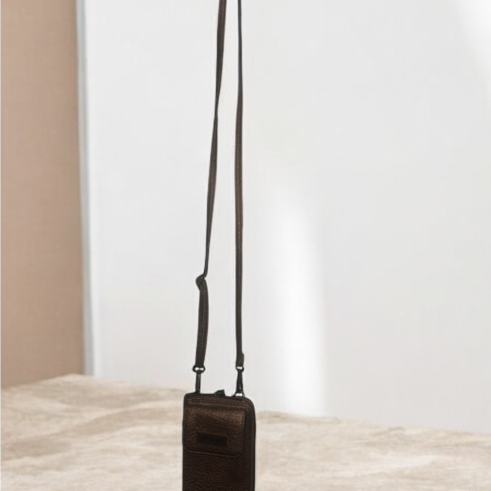 Wrangler Rich Brown Leather Shoulder Bag